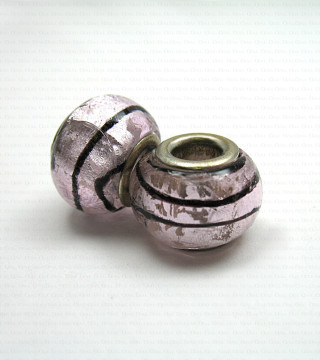 Pandora-type glass modular bead no. 1399