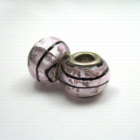 Pandora-type glass modular bead no. 1399