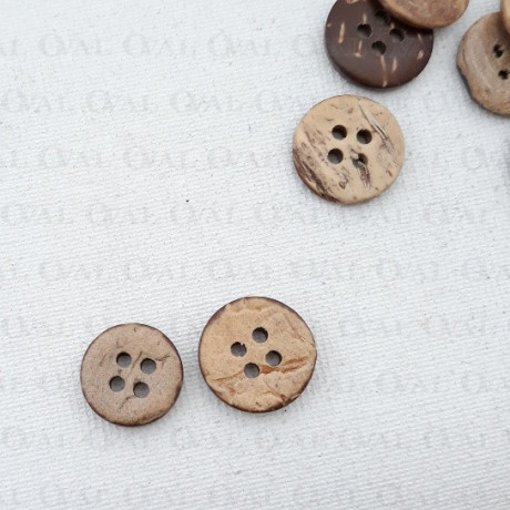 Coconut buttons 10mm, 11.5mm or 13mm/200pcs 714