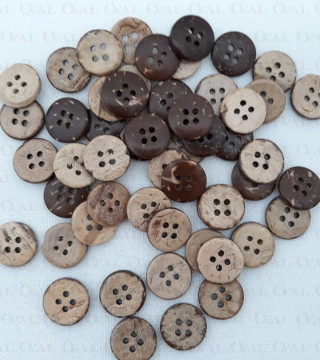 Coconut buttons 10mm, 11.5mm or 13mm/200pcs 714