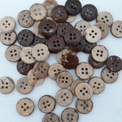 Guziki z kokosa 10mm, 11,5mm lub 13mm/200szt 714