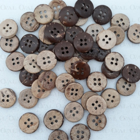 Coconut buttons 10mm, 11.5mm or 13mm/200pcs 714