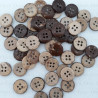 Coconut buttons 10mm, 11.5mm or 13mm/200pcs 714
