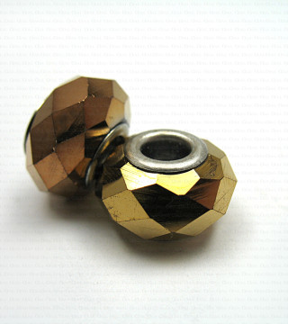 Pandora-style glass modular bead no. 1401
