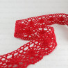 Cotton lace 40mm/1y red 3083