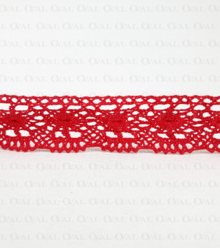 Koronka bawełniana elastyczna 55mm/1y  czerń 3083