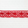 Cotton lace 40mm/1y red 3083