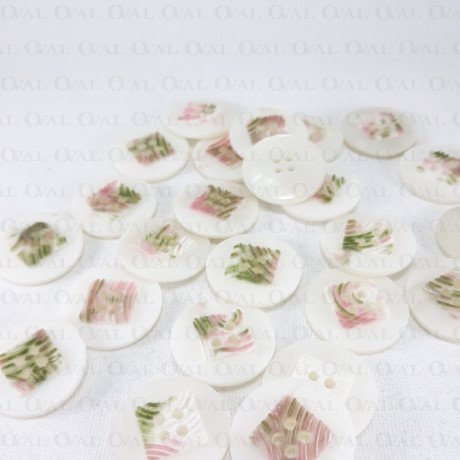 Plastic button pack of 10 pcs, 23mm, no. 668