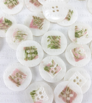 Plastic button pack of 10 pcs, 23mm, no. 668
