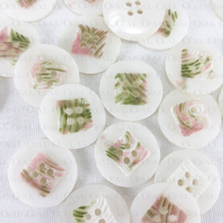 Plastic button pack of 10 pcs, 23mm, no. 668