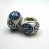 Glass Pandora-style modular bead no. 1404