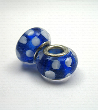 Pandora-style glass modular bead no. 1405