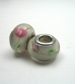 Pandora-style glass modular bead no. 1406