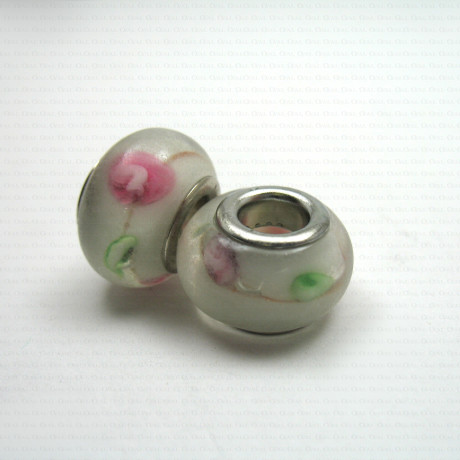 Pandora-style glass modular bead no. 1406