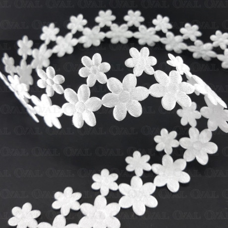 Satin ribbon flowers 30mm/1m 2173