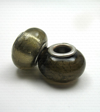 Glass Pandora-style modular bead no. 1408