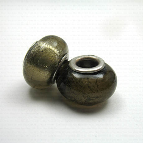 Glass Pandora-style modular bead no. 1408