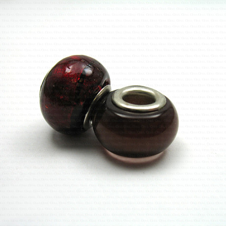 Glass Pandora-style modular bead no. 1410