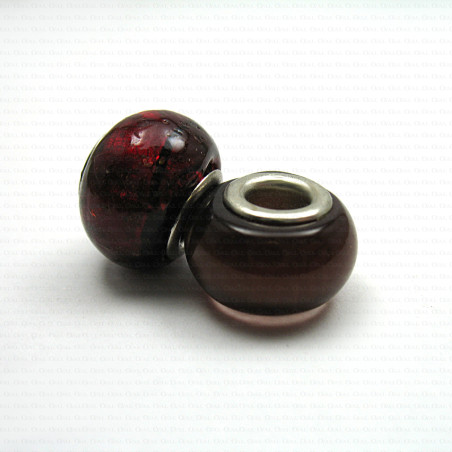 Szklany koralik modułowy typu Pandora nr 1409