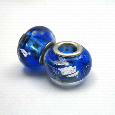 Pandora-style glass modular bead no. 1411