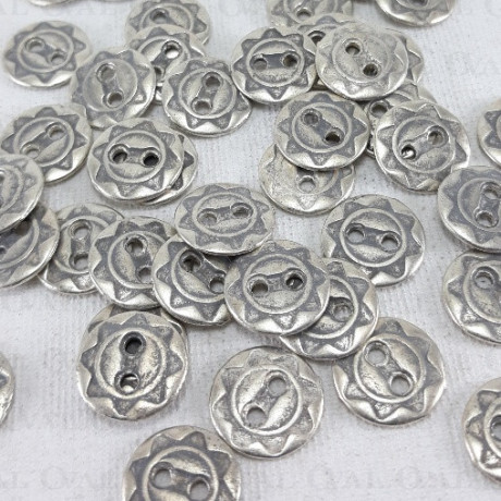 Metal button 12mm / 10 or 100 pcs 4933
