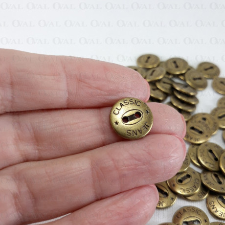 Guzik metalowy 13mm/10 lub 100szt 4934