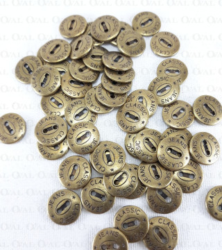 Guzik metalowy 13mm/10 lub 100szt 4934