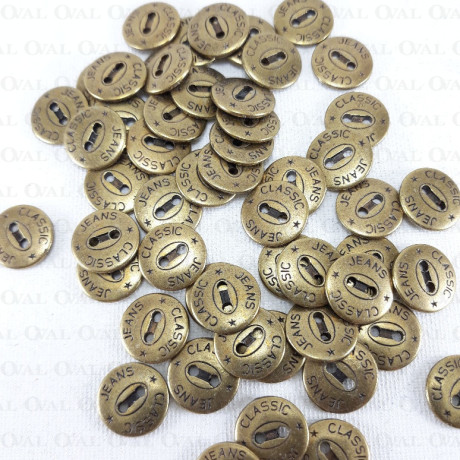 Guzik metalowy 13mm/10 lub 100szt 4934