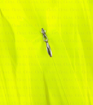 Covered zips 55cm neon 4935