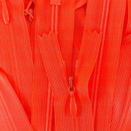 Covered zips, various lengths 4937