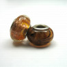 Glass Pandora-type modular bead no. 1418