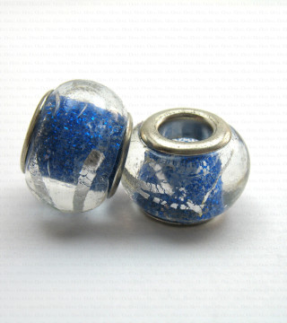 Pandora-type modular glass bead no. 1422