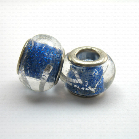 Szklany koralik modułowy typu Pandora nr 1421