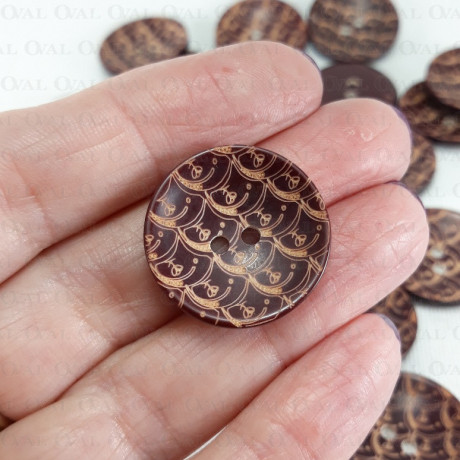 Polyester button 23mm/1pc 1081