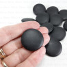 Button covered with faux leather 27.5mm/1 piece 4941