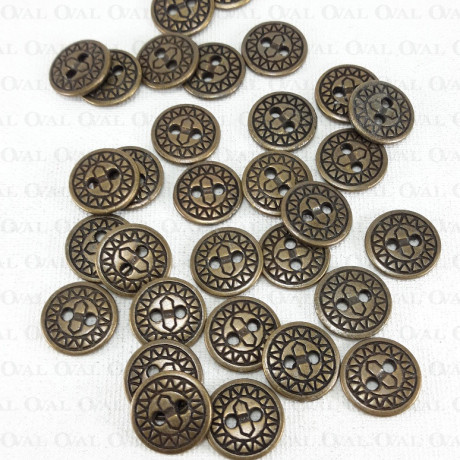 Guzik metalowy 10mm Pakiet 10szt. nr 1621