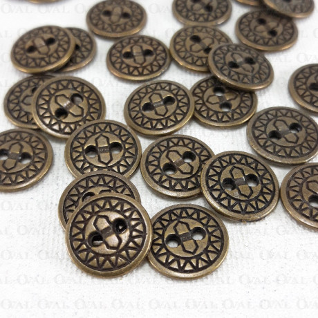 Metal button 13mm / 100 or 10 pcs no. 1622