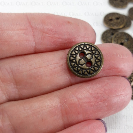 Metal button 13mm / 100 or 10 pcs no. 1622