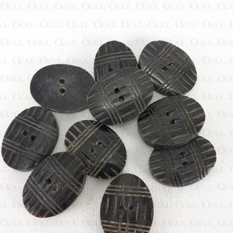 Polyester button 21x30mm no. 636