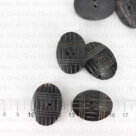 Polyester button 21x30mm no. 636