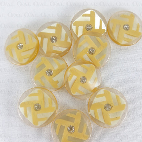 Polyester button 27mm no. 886