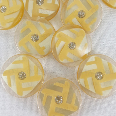 Polyester button 27mm no. 886