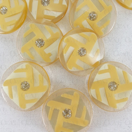 Polyester button 27mm no. 886