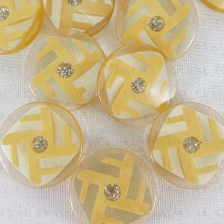 Polyester button 27mm no. 886