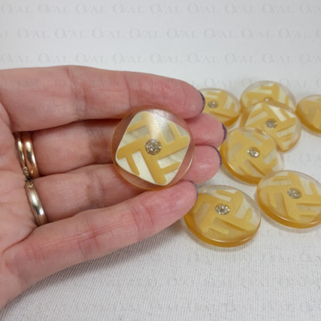 Polyester button 27mm no. 886