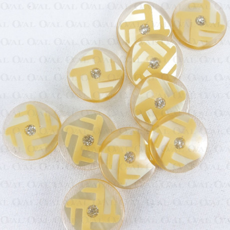 Polyester button 27mm no. 886