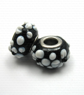 Pandora-style modular glass bead no. 1429