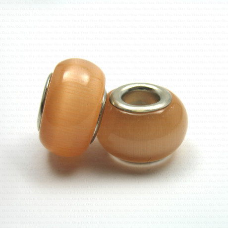 Glass Pandora-style modular bead no. 1430