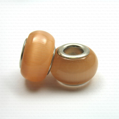 Glass Pandora-style modular bead no. 1430