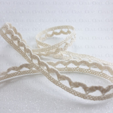 Koronka bawełniana 10mm /20 yard ecru   3858